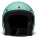 DMD Retro Motorrad Jet-Helm Uni Turquoise türkis