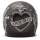 DMD Retro Sin Fin Motorrad Jet-Helm mattschwarz
