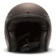 DMD Retro Cards Motorrad Jet-Helm mattschwarz