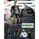 4SR Racing Ultralight AR Grey Kombi 1Pc grau neongelb