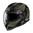 HJC Rpha 91 Blat Klapphelm MC7 orange olive grün