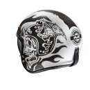 HJC V31 Flame Motorrad Jethelm MC5 grau weiß