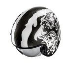 HJC V31 Flame Motorrad Jethelm MC5 grau weiß