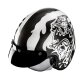 HJC V31 Flame Motorrad Jethelm MC5 grau weiß