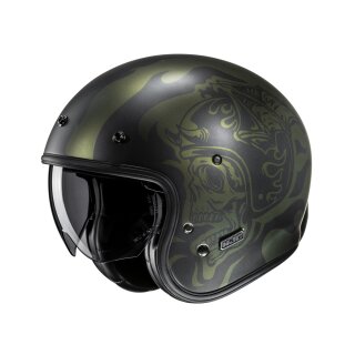 HJC V31 Flame Motorrad Jethelm MC4SF matt neongrün