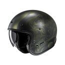 HJC V31 Flame Motorrad Jethelm MC4SF matt neongrün