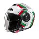 HJC i40N Velu Motorrad Jethelm MC41 grün rot weiß