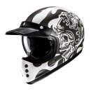 HJC V60 Flame Motorrad Jethelm MC5 grau weiß