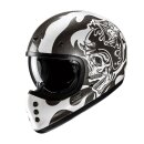 HJC V60 Flame Motorrad Jethelm MC5 grau weiß