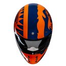 HJC V60 Flame Motorrad Jethelm MC27 blau neonorange