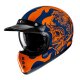 HJC V60 Flame Motorrad Jethelm MC27 blau neonorange