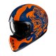 HJC V60 Flame Motorrad Jethelm MC27 blau neonorange