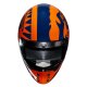 HJC V60 Flame Motorrad Jethelm MC27 blau neonorange
