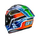 HJC Rpha 1 Binder Replica 2024 Helm MC27SF matt blau orange