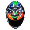 HJC Rpha 1 Binder Replica 2024 Helm MC27SF matt blau orange