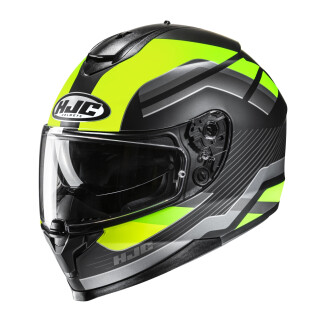 HJC C70N Belis Integralhelm MC3HSF matt neongelb grau