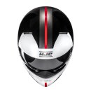 HJC i20 Vena Motorrad Jethelm MC1 rot schwarz weiß