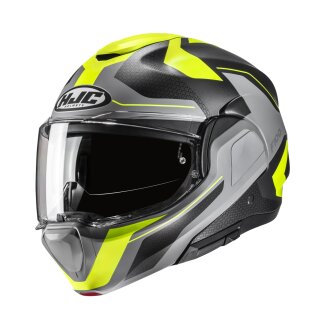 HJC F100 Bios Motorrad Jethelm MC3HSF matt neongelb grau