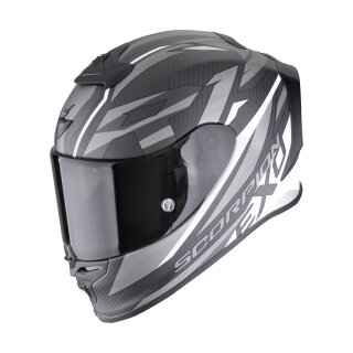 Scorpion Exo-R1 Evo Carbon Air Runner Helm mattschwarz weiß