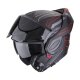 Scorpion Exo-Tech Evo Conquer Klapphelm mattschwarz rot