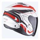 Scorpion Exo-Z1 Vue Jethelm mattweiß rot schwarz