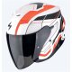 Scorpion Exo-Z1 Vue Jethelm mattweiß rot schwarz