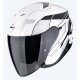 Scorpion Exo-Z1 Vue Jethelm weiß schwarz silber