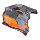 Scorpion VX-16 Evo Air Rod Crosshelm grau orange
