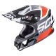Scorpion VX-16 Evo Air Analog Crosshelm schwarz rot