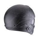 Scorpion Exo-Combat II Spiderweb Helm mattschwarz silber