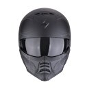Scorpion Exo-Combat II Spiderweb Helm mattschwarz silber