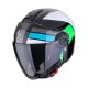 Scorpion Exo-City II Blur Jethelm schwarz weiß grun