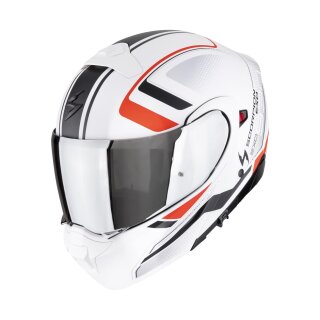 Scorpion Exo-930 Evo Ardens Klapphelm mattweiß schwarz rot