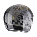 Scorpion Belfast Evo Drive Fast Jethelm silber schwarz gold