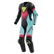 Dainese Laguna Seca 6 Perf Kombi 1Pc schwarz türkis pink