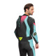 Dainese Laguna Seca 6 Perf Kombi 1Pc schwarz türkis pink