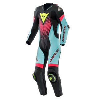 Dainese Laguna Seca 6 Perf Kombi 1Pc schwarz türkis pink