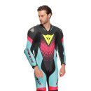 Dainese Laguna Seca 6 Perf Kombi 1Pc schwarz türkis pink