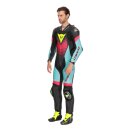 Dainese Laguna Seca 6 Perf Kombi 1Pc schwarz türkis pink
