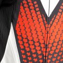 Dainese Laguna Seca 6 Perf Kombi 1Pc schwarz weiß neonrot