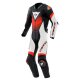 Dainese Laguna Seca 6 Perf Kombi 1Pc schwarz weiß neonrot