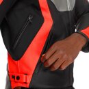 Dainese Racing 5 Motorrad-Jacke silber schwarz neonrot