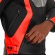 Dainese Racing 5 Motorrad-Jacke silber schwarz neonrot
