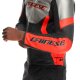 Dainese Racing 5 Motorrad-Jacke silber schwarz neonrot