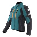 Dainese Mangen Pro Damen Motorrad-Jacke Petrol schwarz