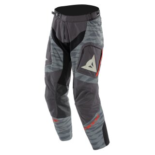 Dainese Sterrato Tex Motorrad-Hose grau schwarz rot