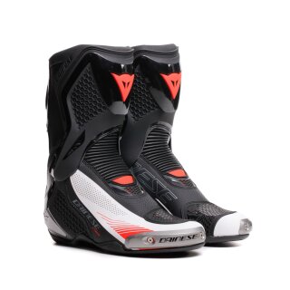 Dainese Torque 4 Air Motorrad-Stiefel schwarz weiß neonrot