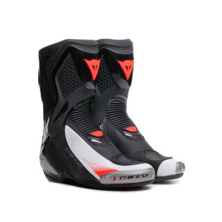 Dainese Torque 4 Damen Motorrad-Stiefel schwarz weiß neonrot