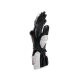 Dainese Fiero Metal Motorrad-Handschuh schwarz weiß neonrot
