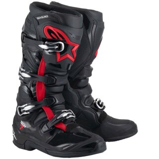Alpinestars Tech 7 Motocross-Stiefel schwarz neonrot